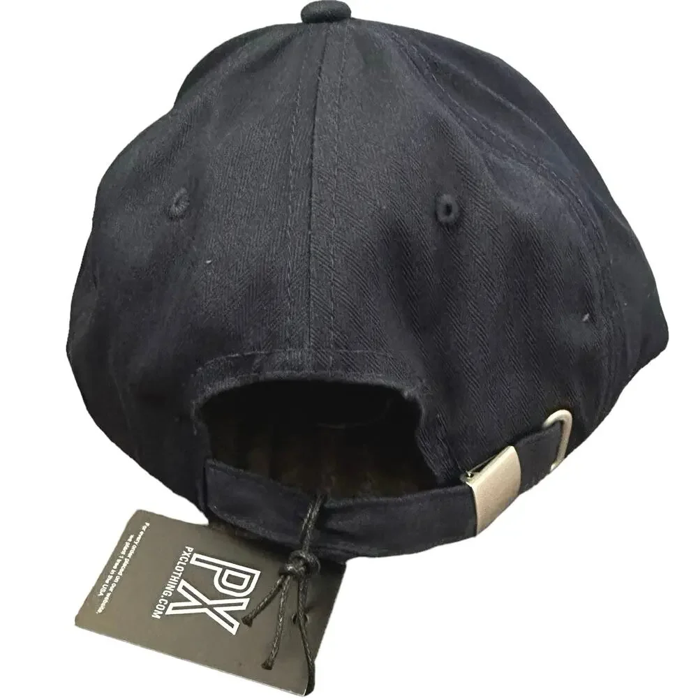 PX 100% Cotton ball cap. One size‎ fits most Navy Adjustable see pictures - Picture 2 of 6